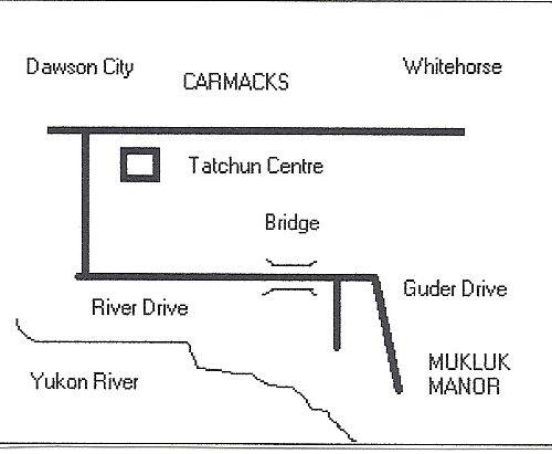 Map to Mukluk Manor from Highway
